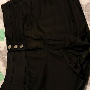 Tinseltown Black Hi-Waist Button fly shorts size 13